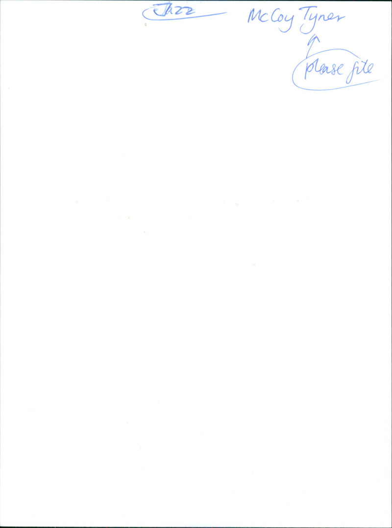 McCoy Tyner - Vintage Photograph