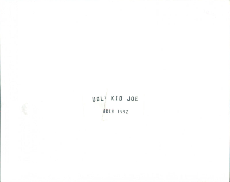 Ugly Kid Joe - Vintage Photograph