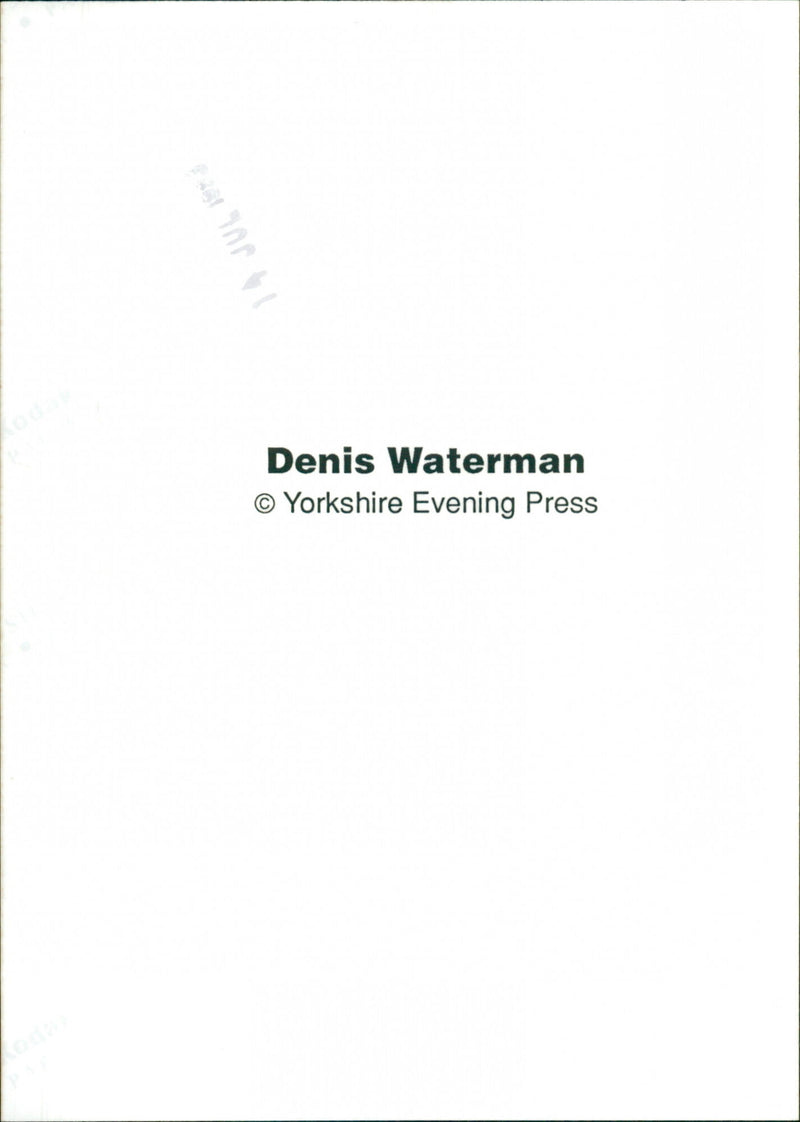 Dennis Waterman - Vintage Photograph