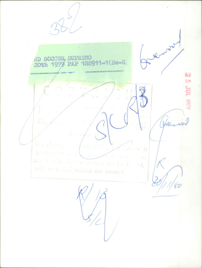 Ron Greenwood - Vintage Photograph