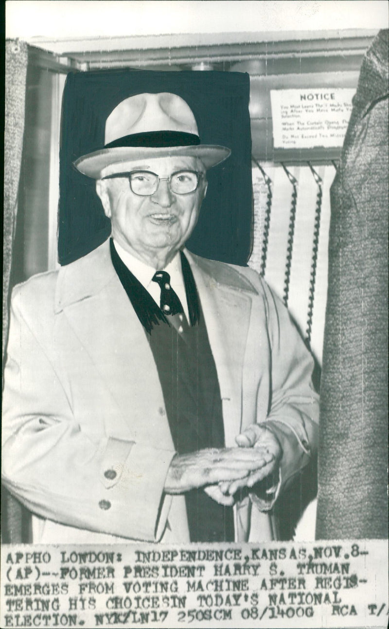 Harry S. Truman - Vintage Photograph