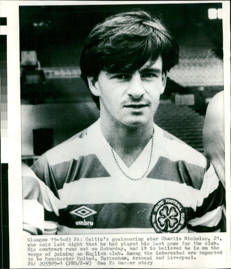 Charlie Nicholas - Vintage Photograph
