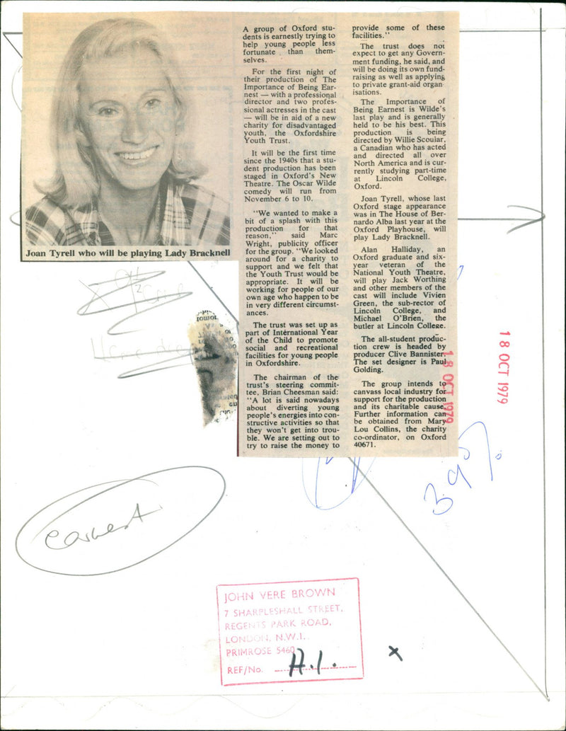 Joan Tyrell - Vintage Photograph