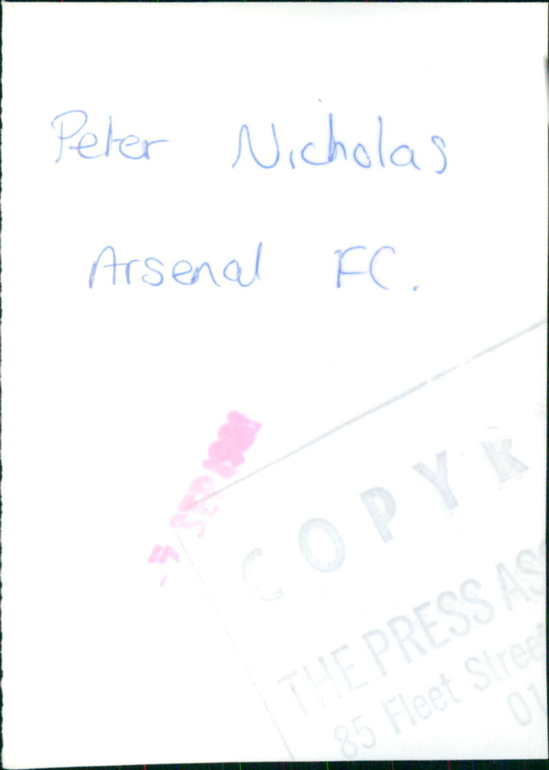 Peter Nicholas - Vintage Photograph