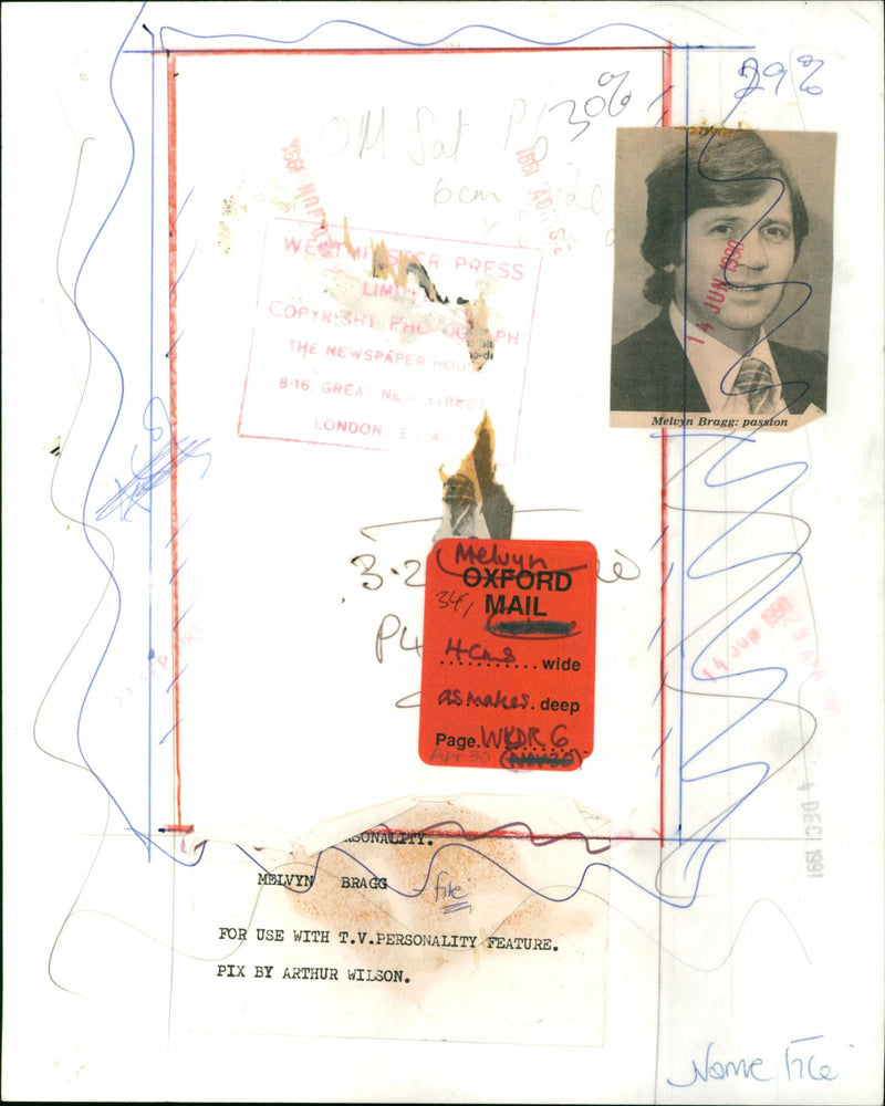 Melvyn Bragg - Vintage Photograph