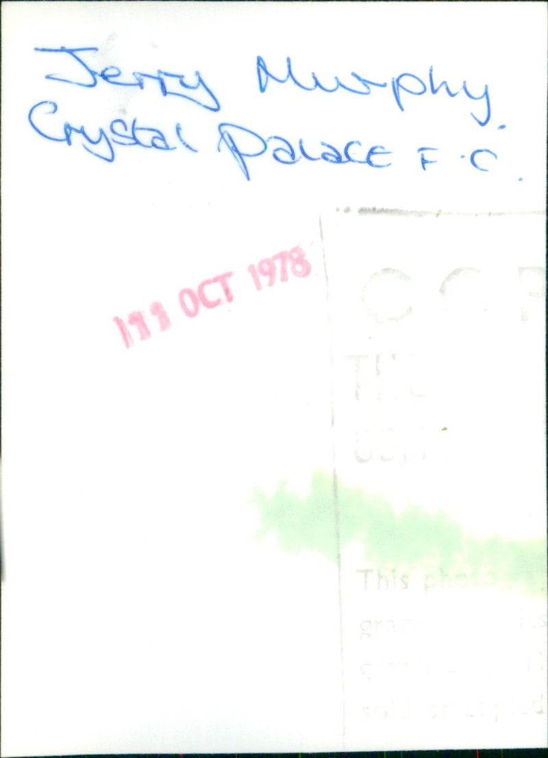 Jerry Murphy - Vintage Photograph