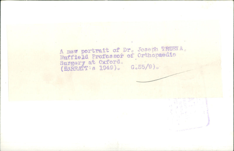 Josep Trueta - Vintage Photograph