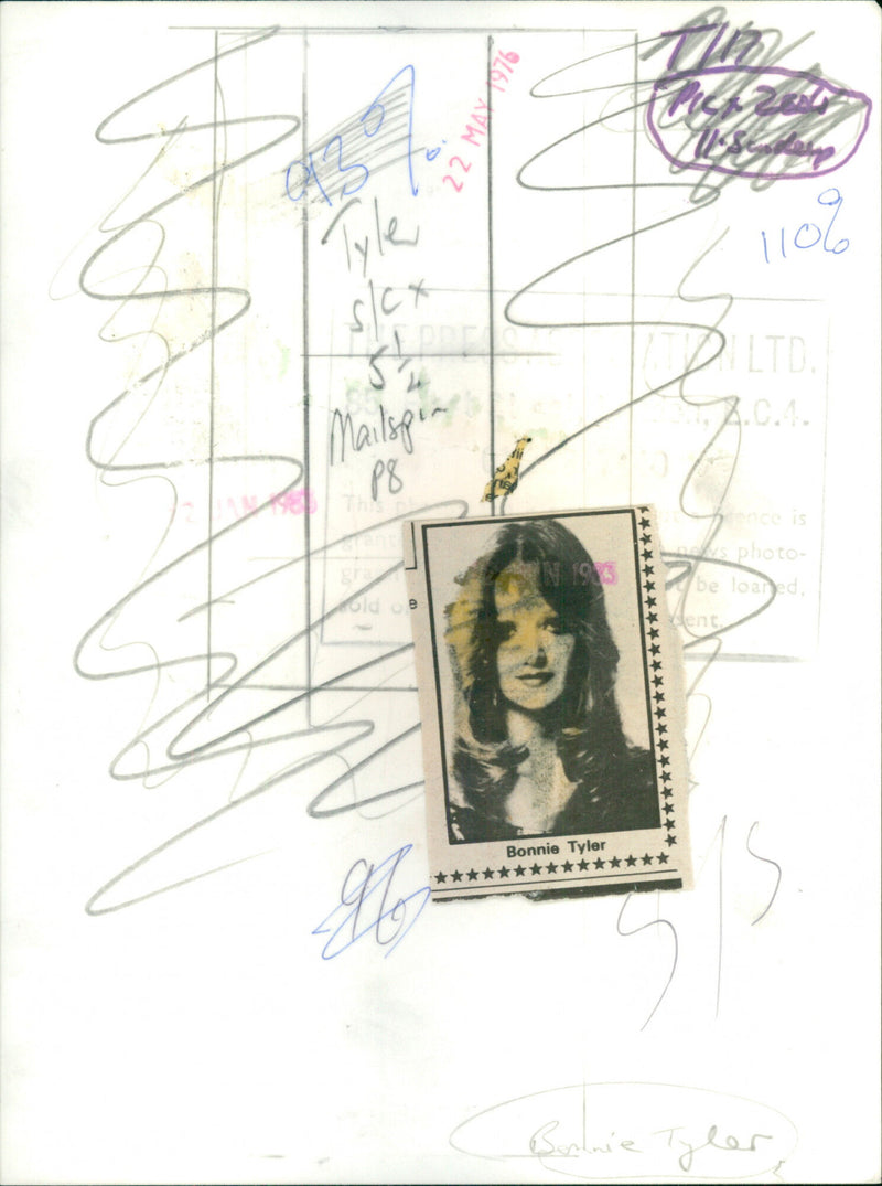 Bonnie Tyler - Vintage Photograph