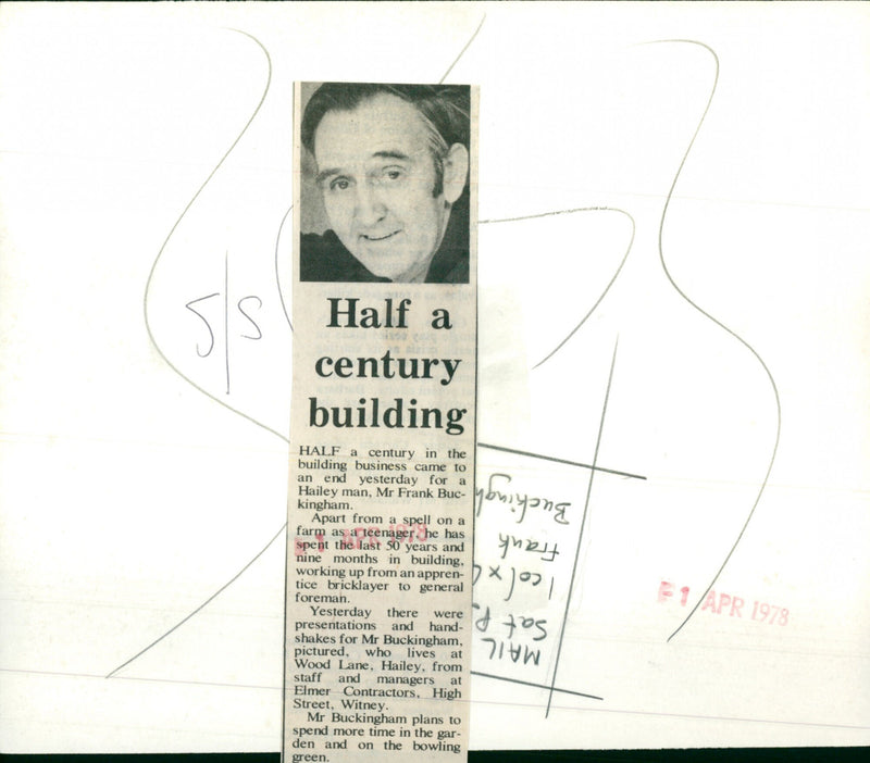 Frank Buckingham - Vintage Photograph