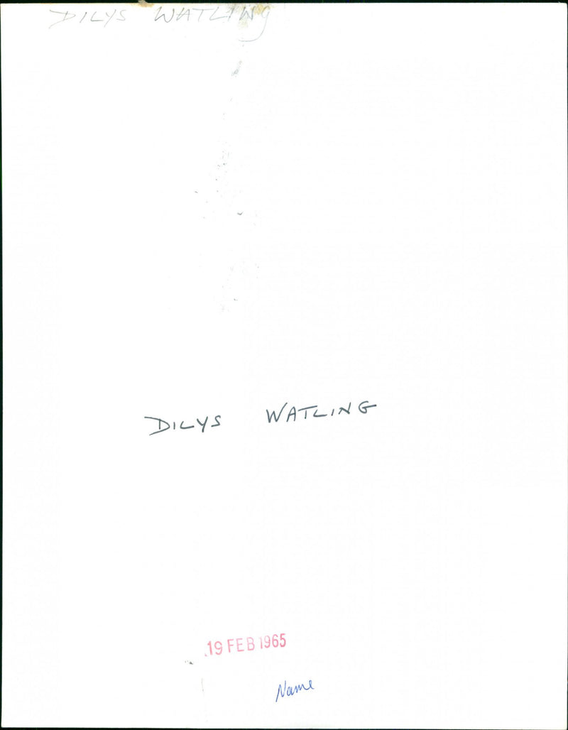 Dilys Watling - Vintage Photograph