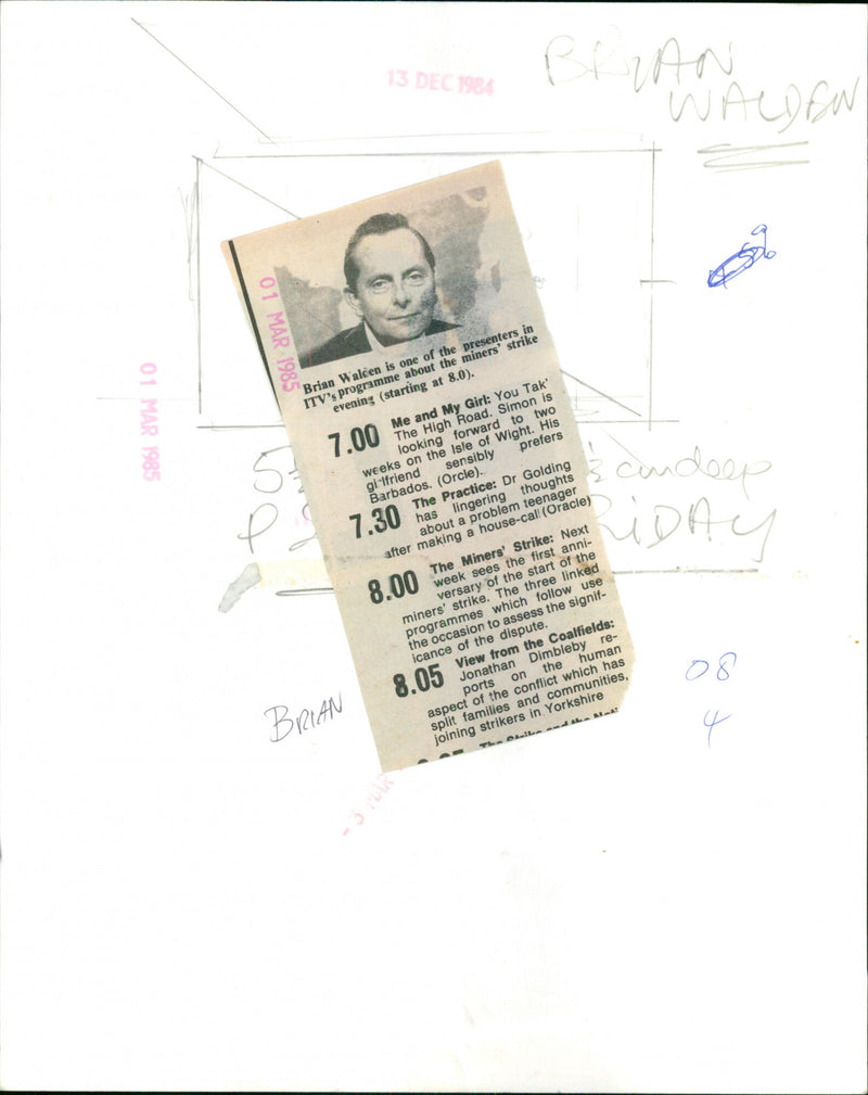 Brian Walden - Vintage Photograph