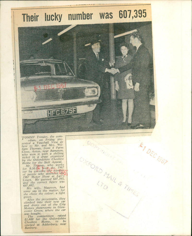 Tommy Trinder - Vintage Photograph