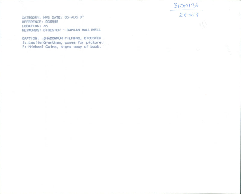 Michael Caine - Vintage Photograph