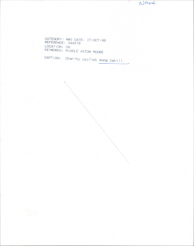 Anna Cahill - Vintage Photograph