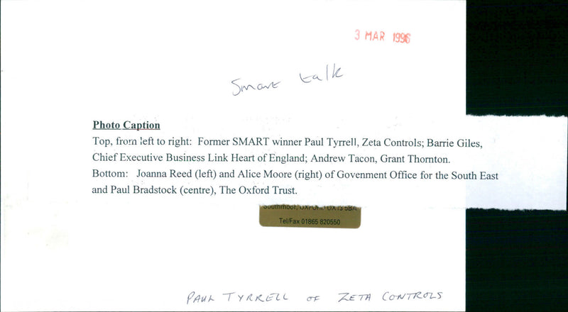 Paul Tyrrell - Vintage Photograph