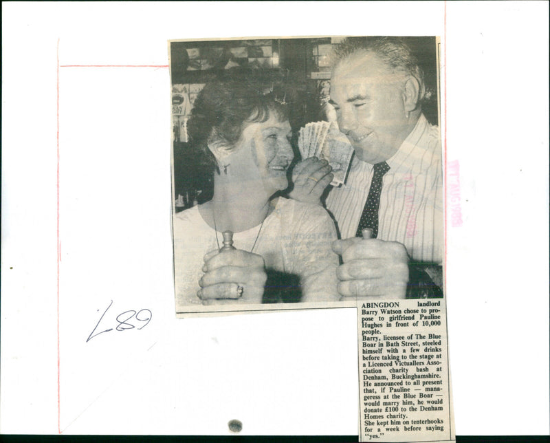 Barry Watson, Pauline Hughes - Vintage Photograph