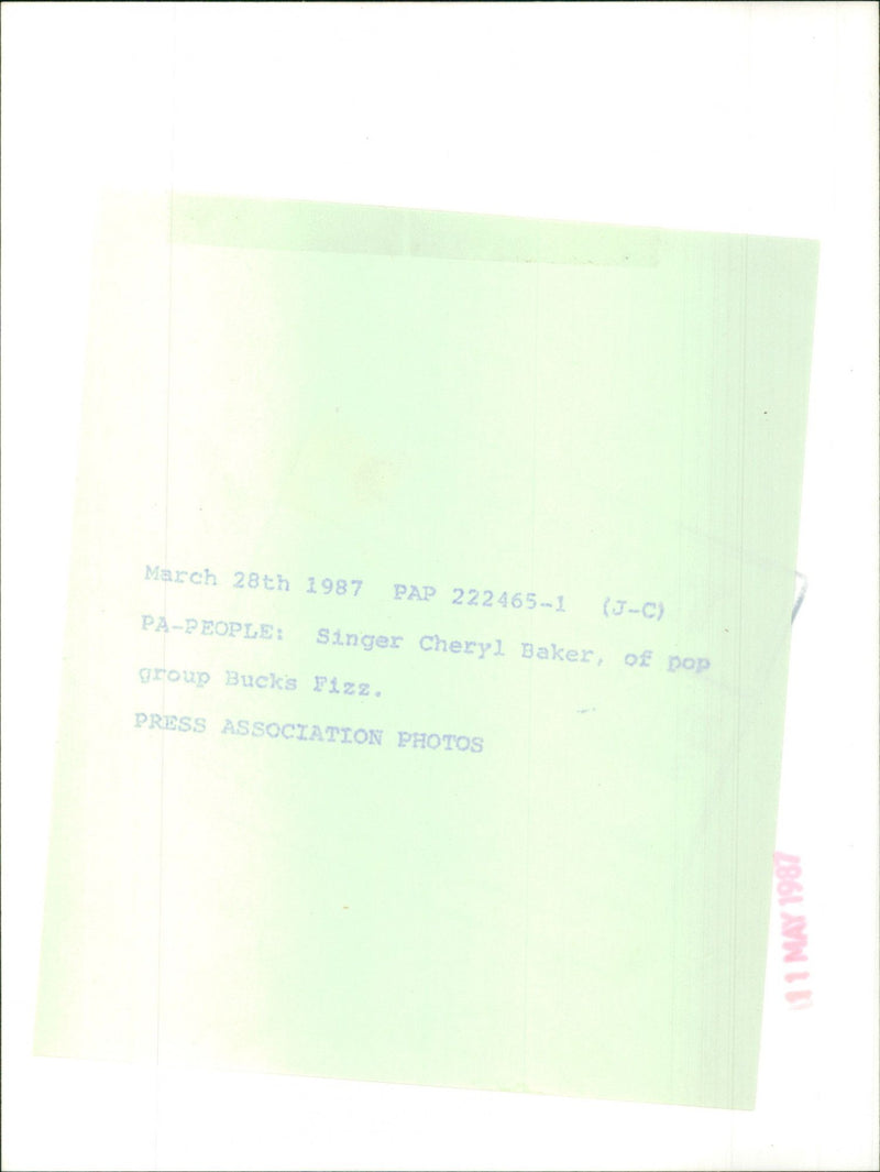 Bucks Fizz - Vintage Photograph