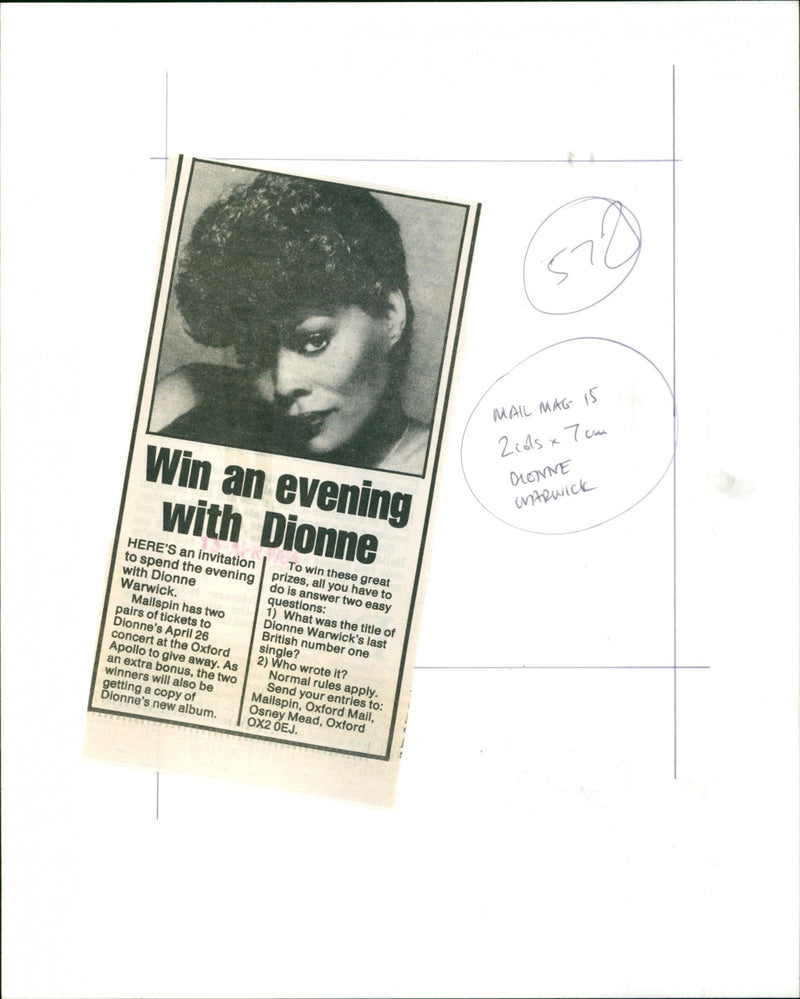 Dionne Warwick - Vintage Photograph