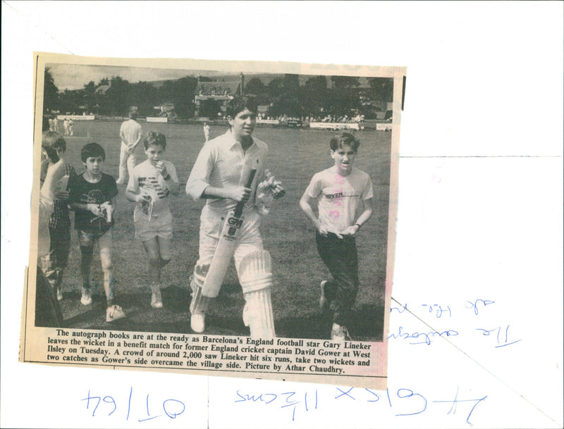 Gary Lineker - Vintage Photograph