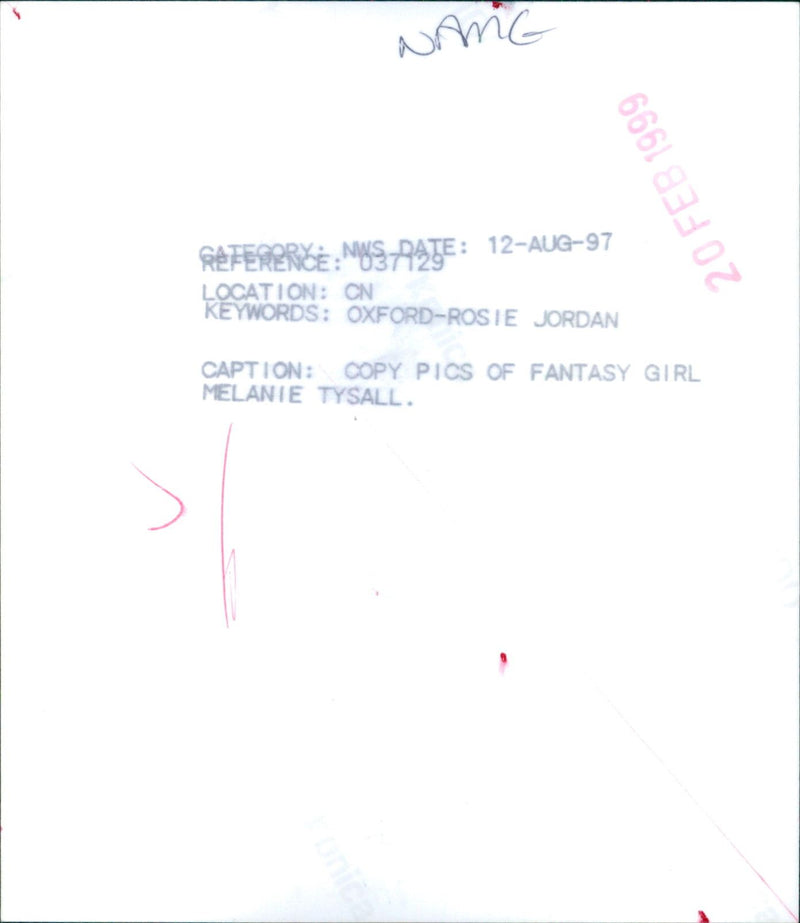 Melanie Tysall - Vintage Photograph