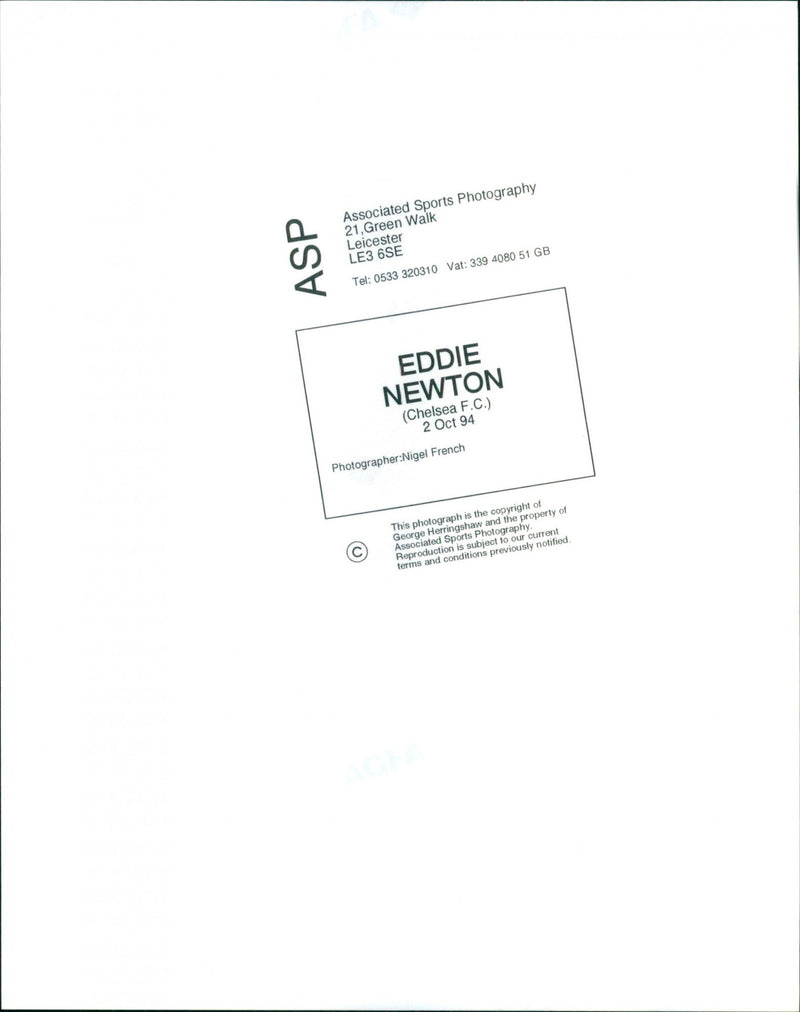 Eddie Newton - Vintage Photograph