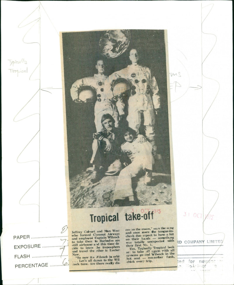 Jeffrey Calvert and Max West - Vintage Photograph