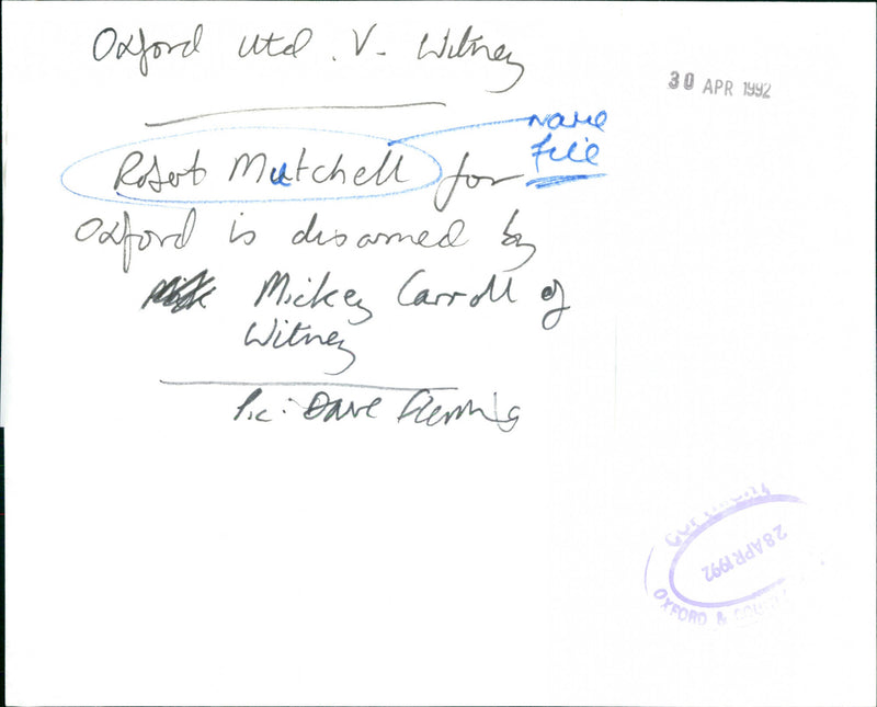 Robert Mutchell, Mickey Carroll - Vintage Photograph