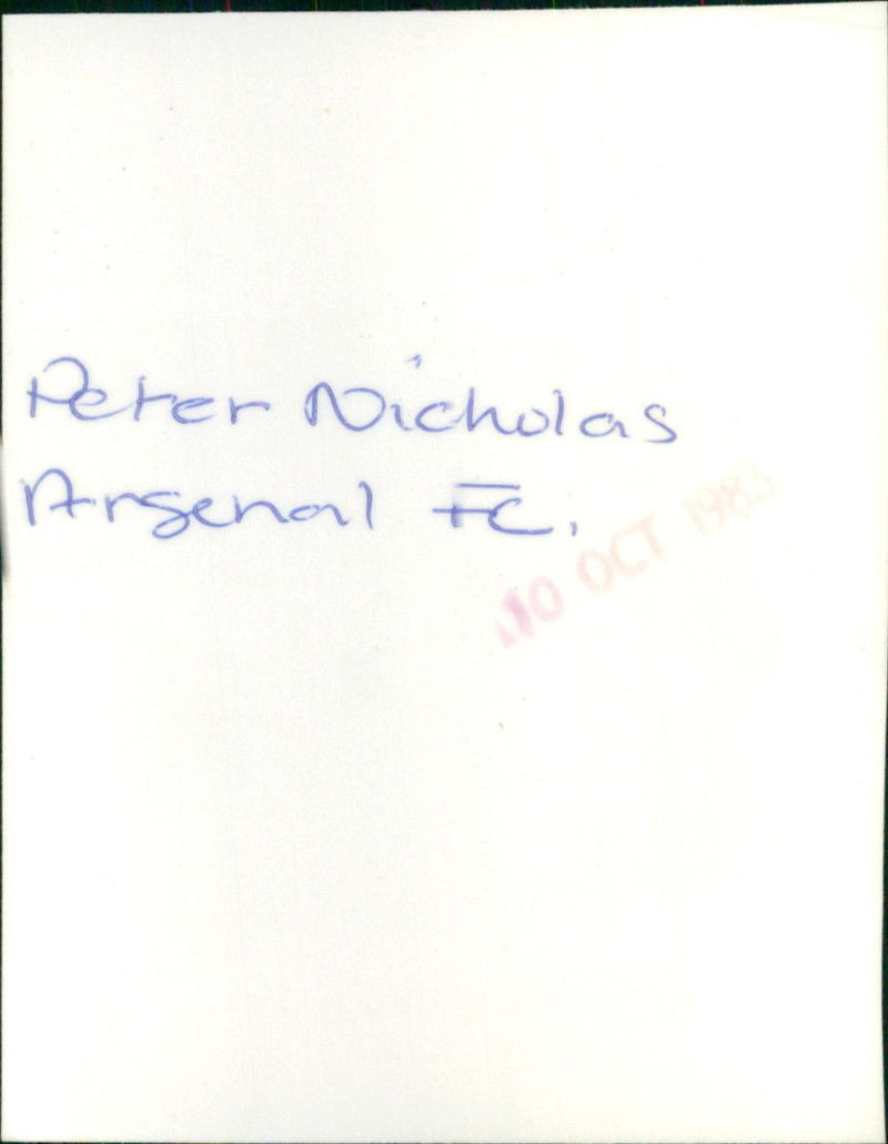 Peter Nicholas - Vintage Photograph