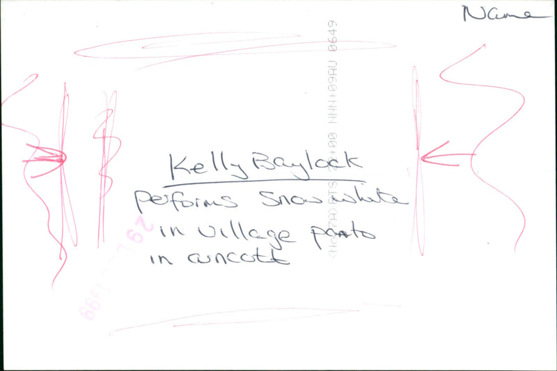 Kelly Baylock - Vintage Photograph