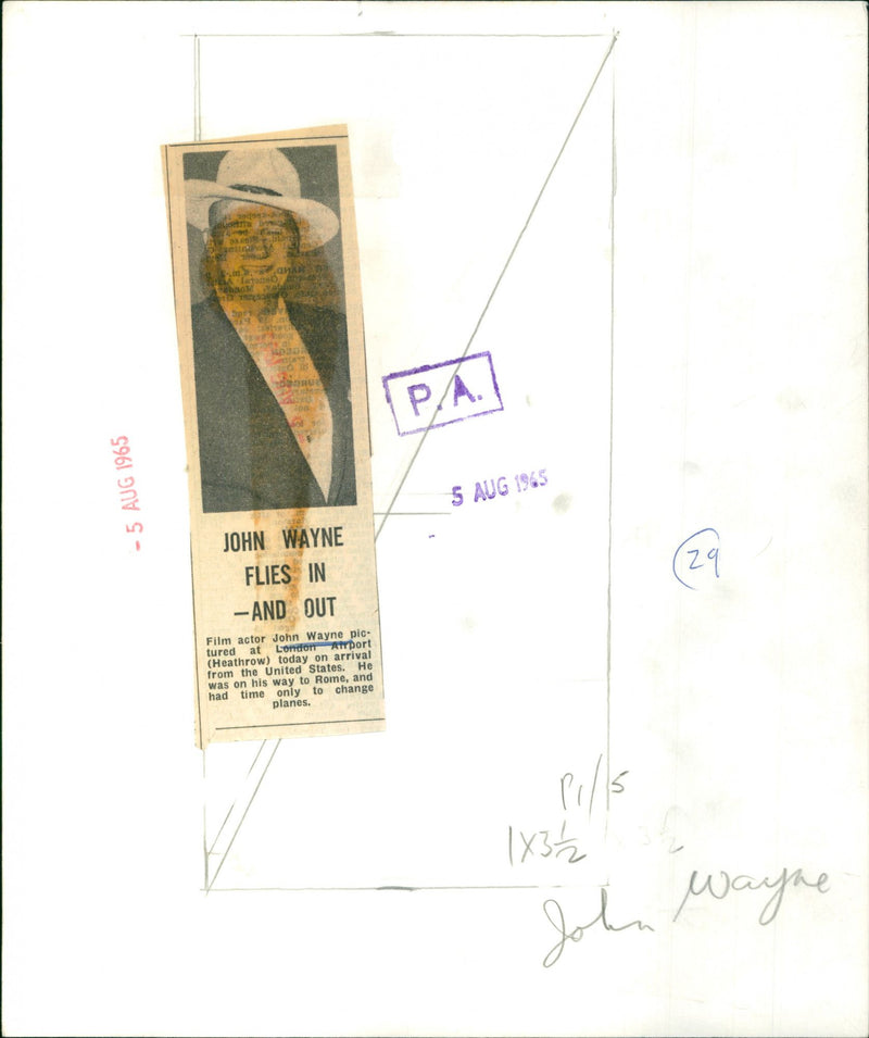 John Wayne - Vintage Photograph