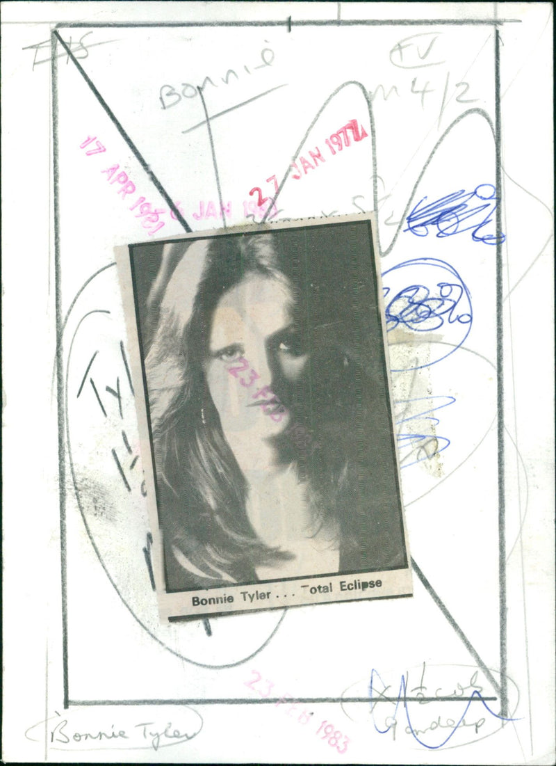 Bonnie Tyler - Vintage Photograph