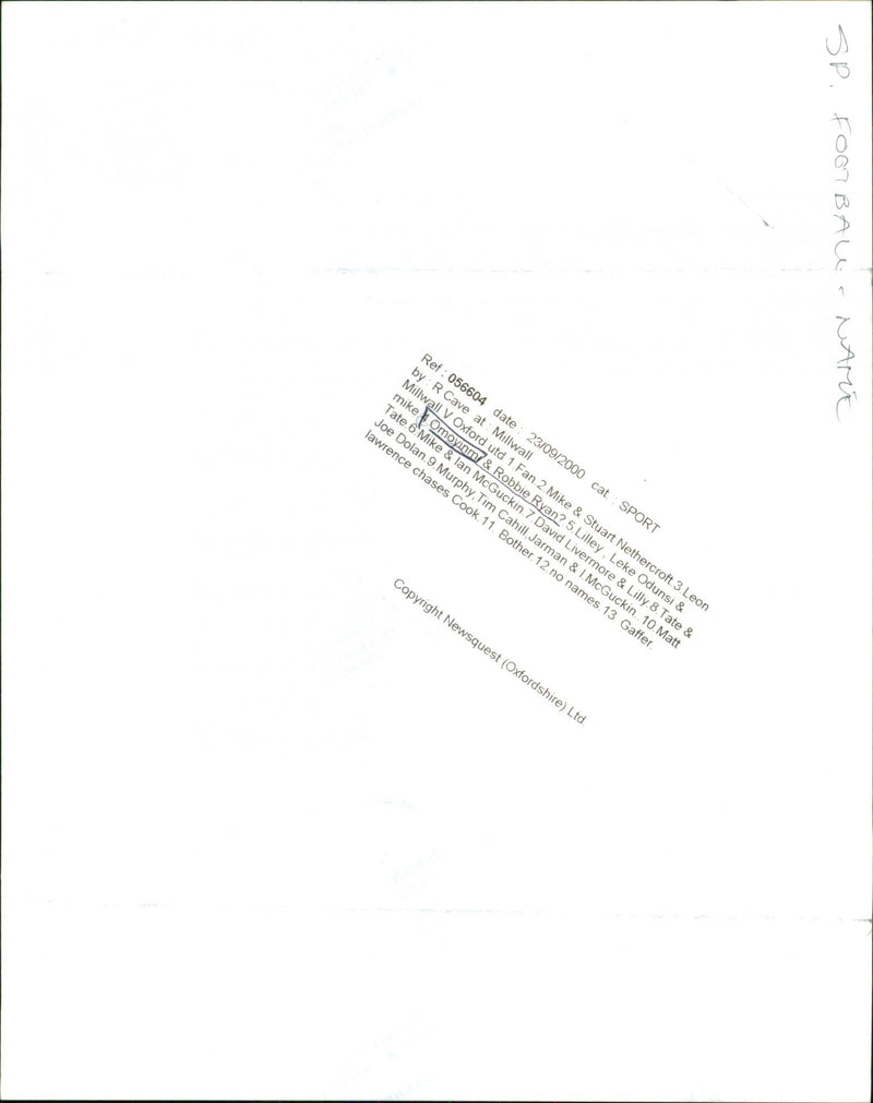 Mike Omoyinm and Robbie Ryan - Vintage Photograph