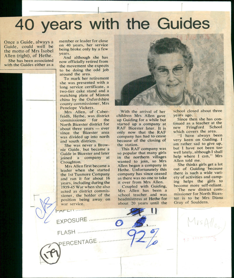 Isobel Allen - Vintage Photograph