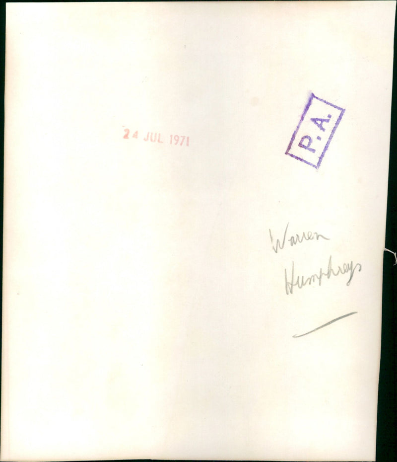 Warren Humphreys - Vintage Photograph