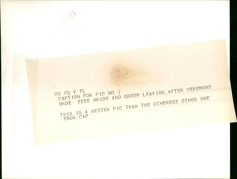 Princess Anne & Captain Mark Phillips - Vintage Photograph