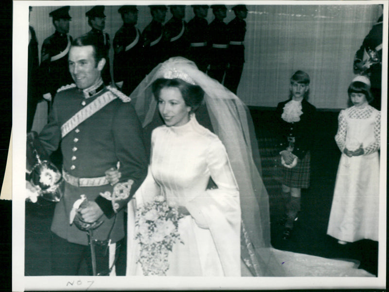 Princess Anne & Captain Mark Phillips - Vintage Photograph