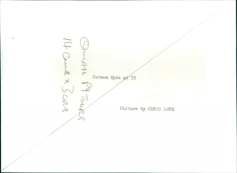 Carmen Hyde - Vintage Photograph