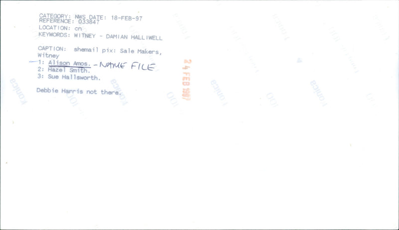 Alison Amos - Vintage Photograph