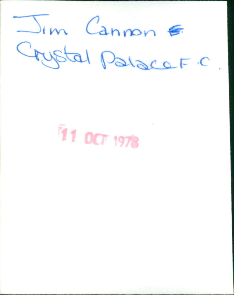 Jim Cannon - Vintage Photograph