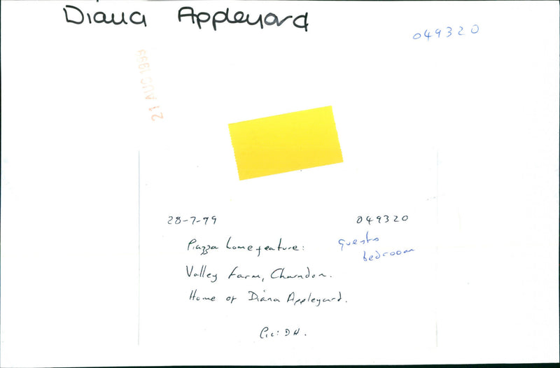 Diana Appleyard - Vintage Photograph