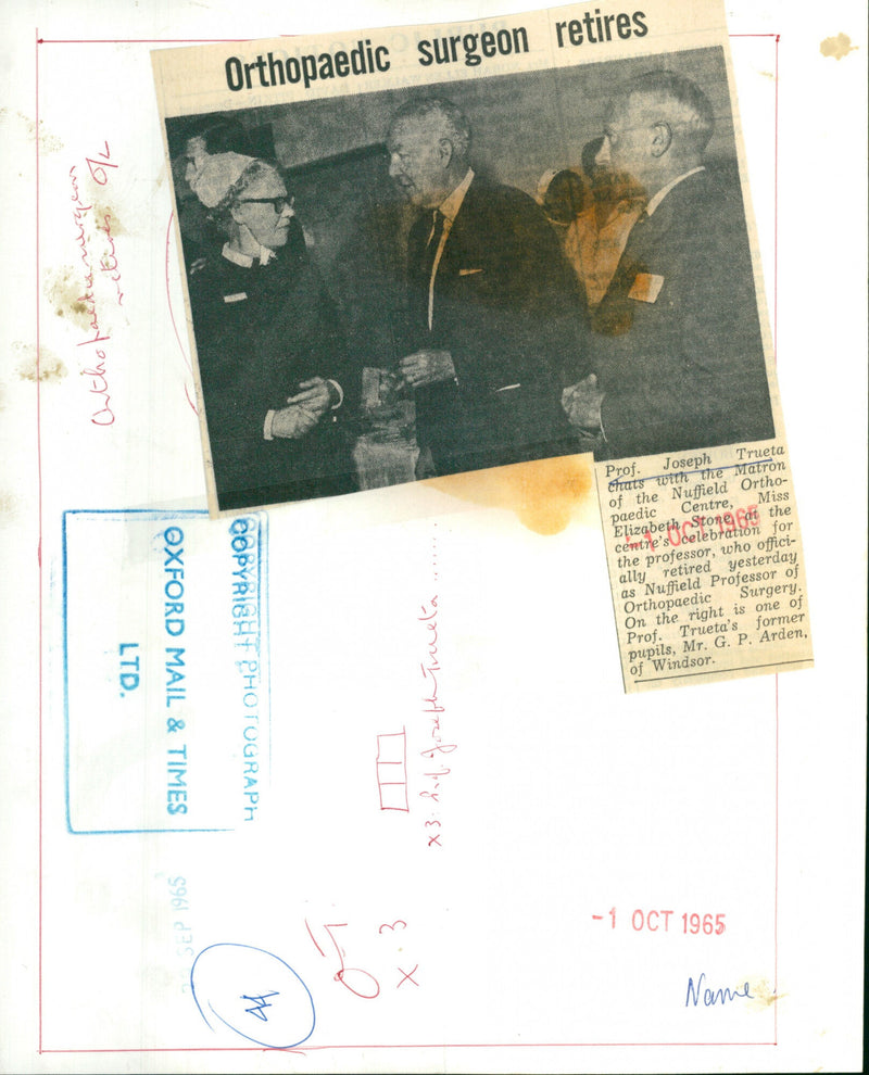 Prof. Josep Trueta - Vintage Photograph