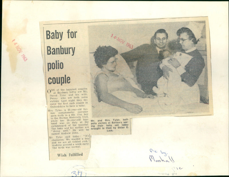 Mr. and Mrs. Tyler, E. Lack - Vintage Photograph