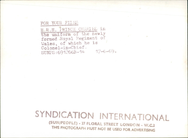 Prince of Wales - Vintage Photograph