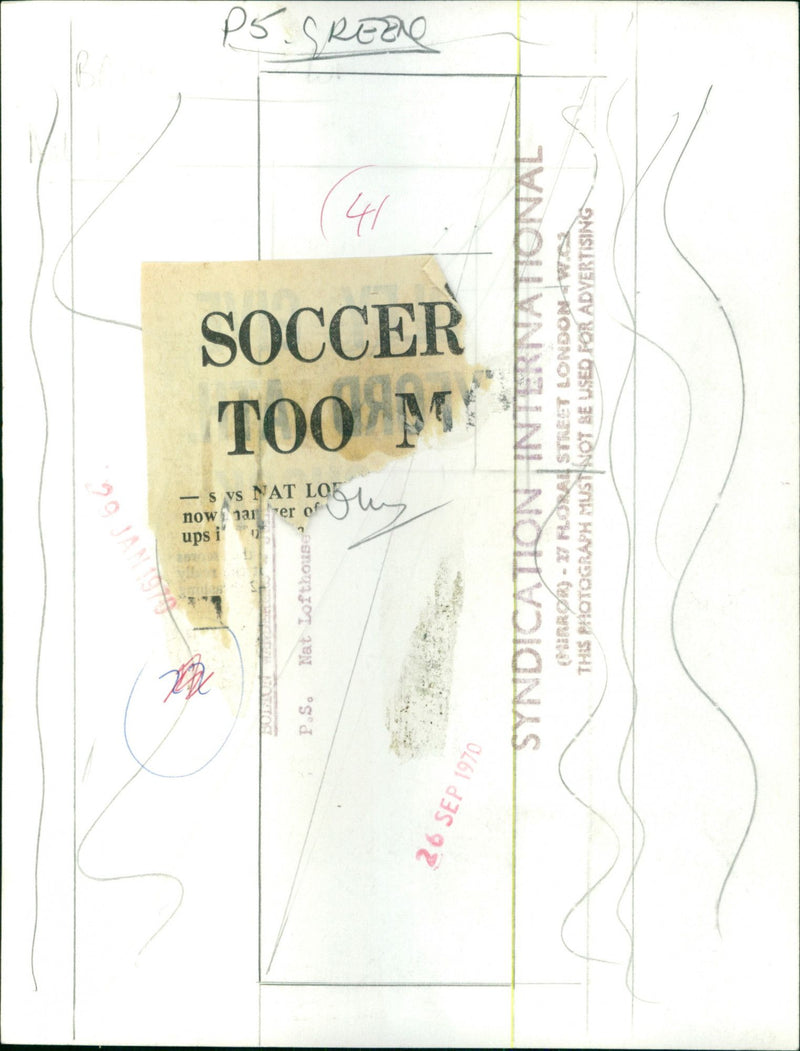 Nat Lofthouse - Vintage Photograph