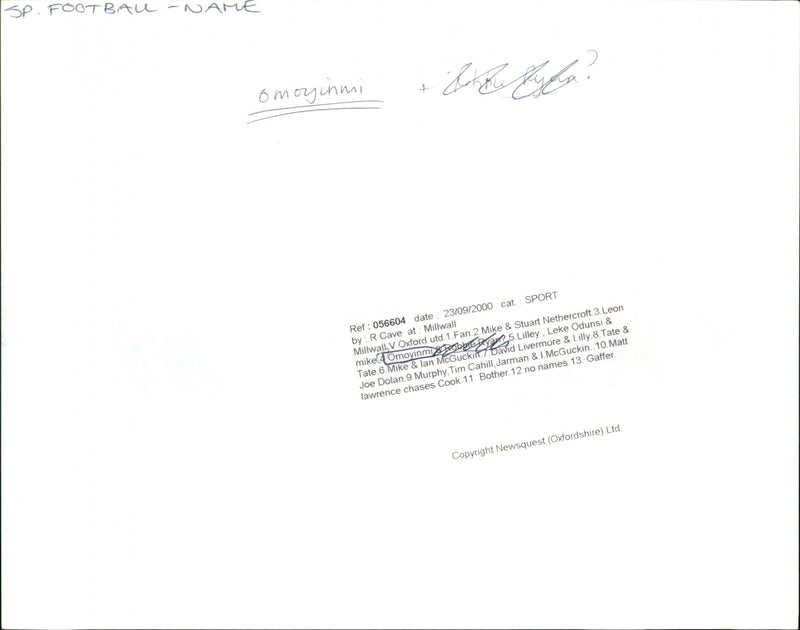 Manny Omoyinmi - Vintage Photograph