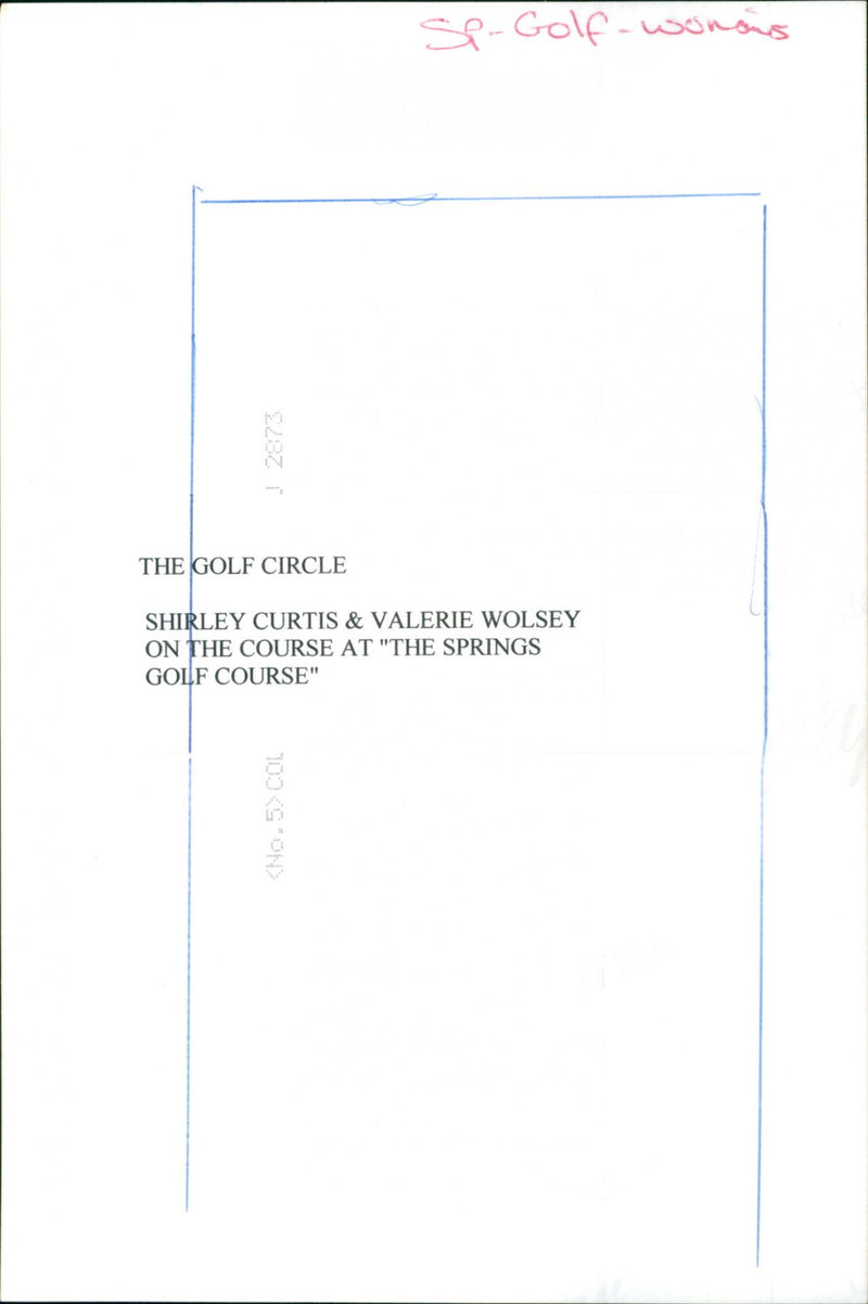 Golf Winners Shirley Curtis and Valerie Wolsey - Vintage Photograph