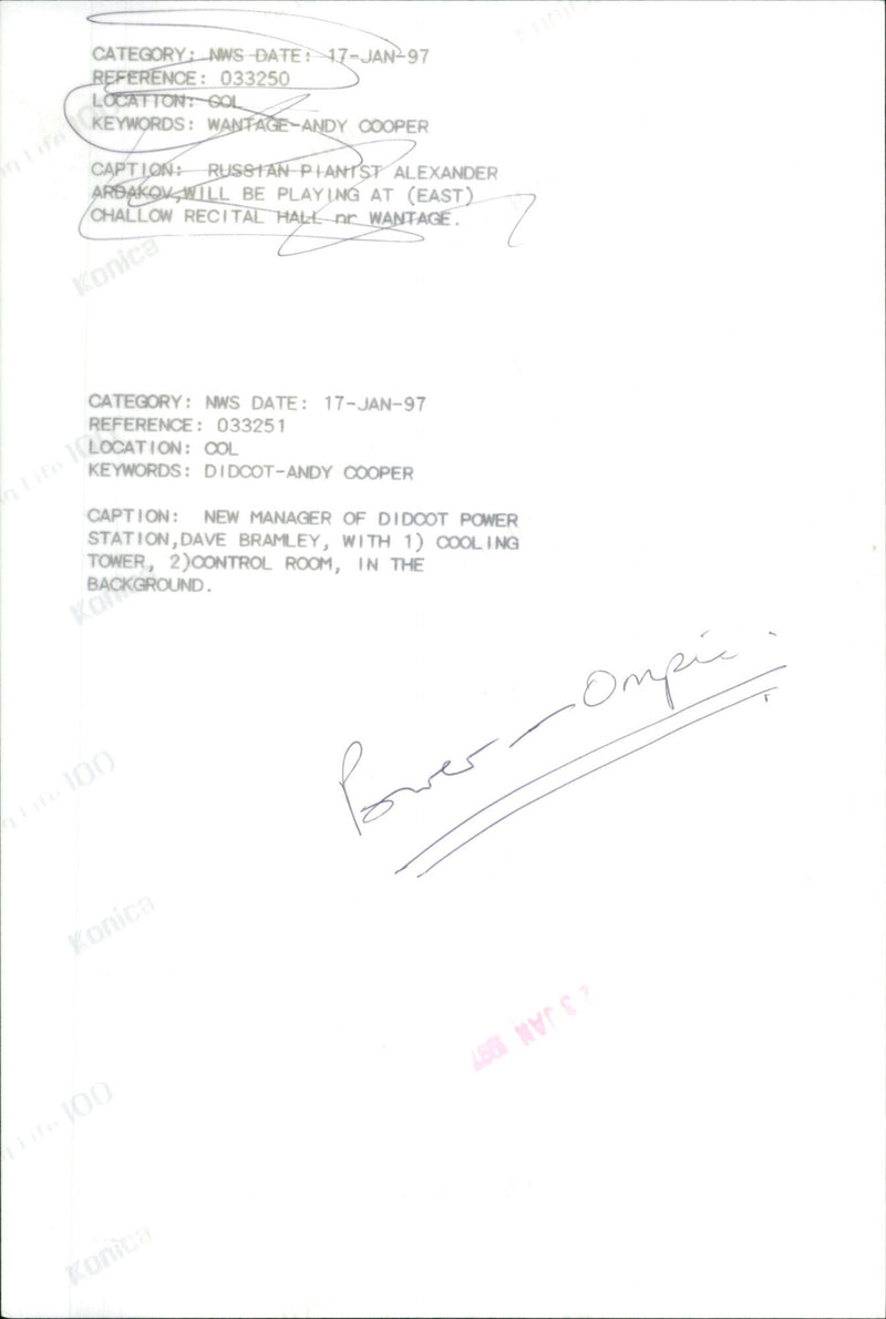 Dave Bramley - Vintage Photograph