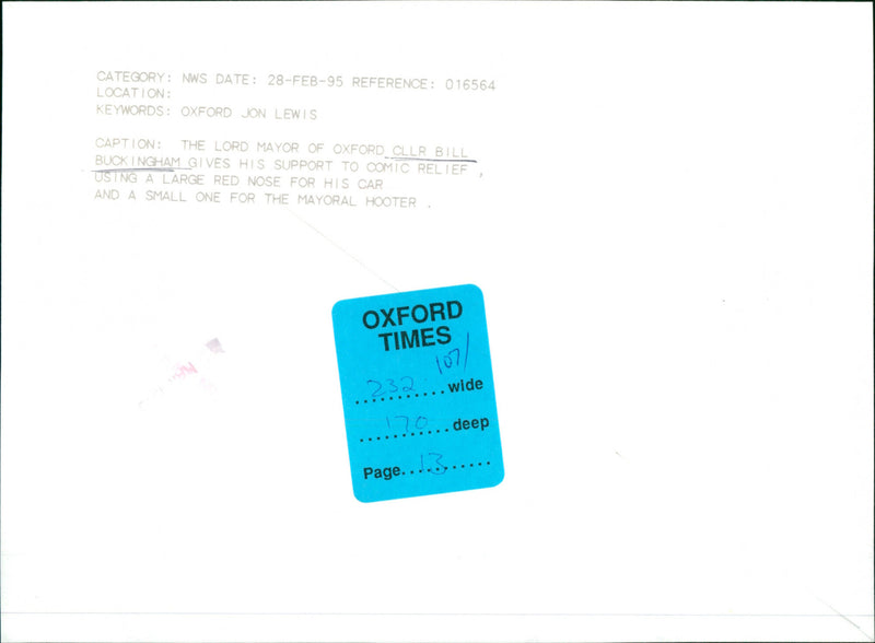 Bill Buckingham - Vintage Photograph