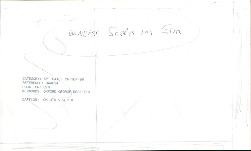 Dean Windass - Vintage Photograph