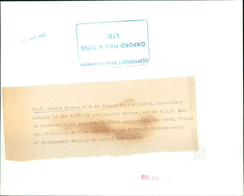 Josep Trueta - Vintage Photograph